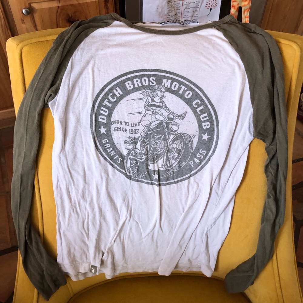 Dutch bros Moto club baseball tee